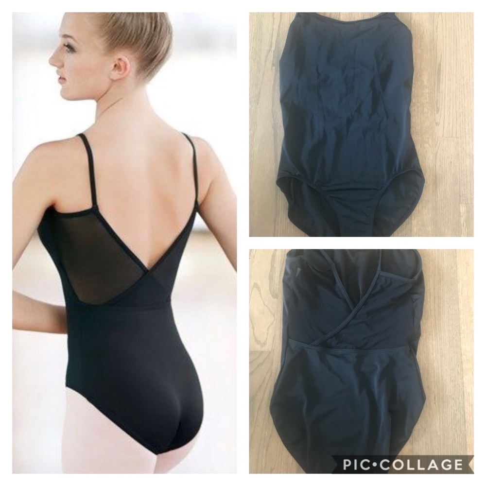 Balera mesh v-back dance leotard